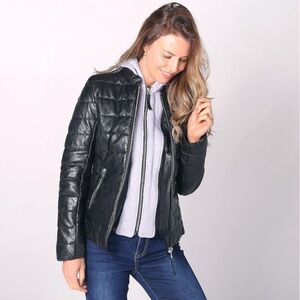 Mauritius Robin Leather Puffer Jacket